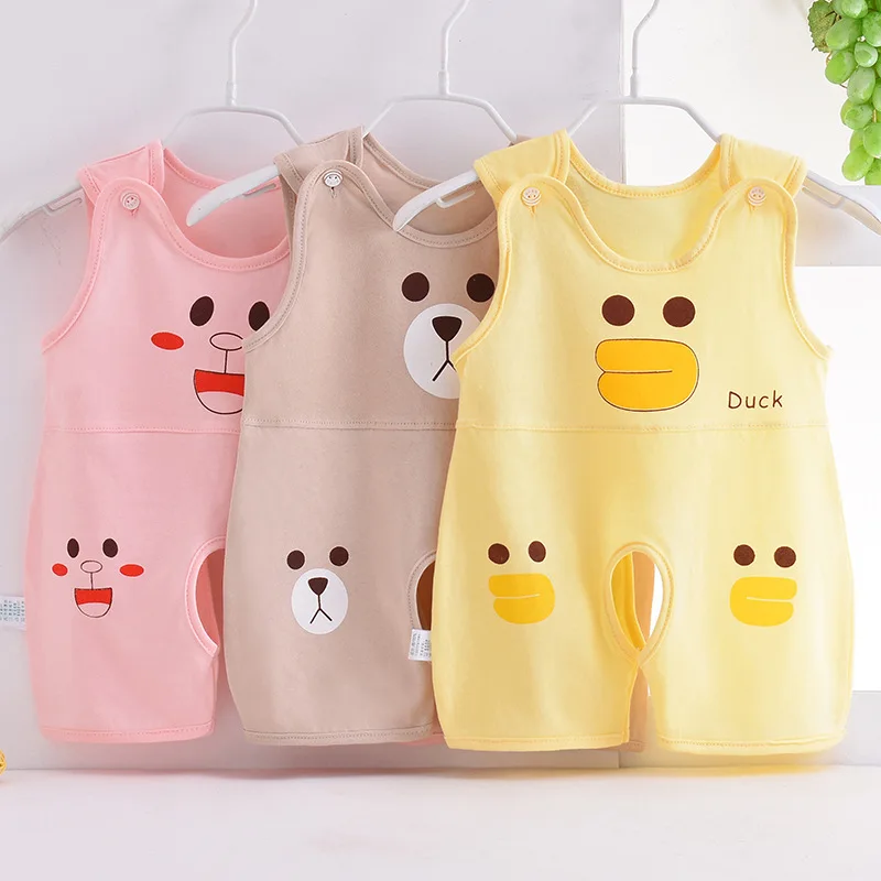 0-2 Years Baby Clothes Boys Summer Thin Cartoon Rompers Baby Girls Short Sleeve Bodysuit Newborn Infants Jumpsuit New Costume