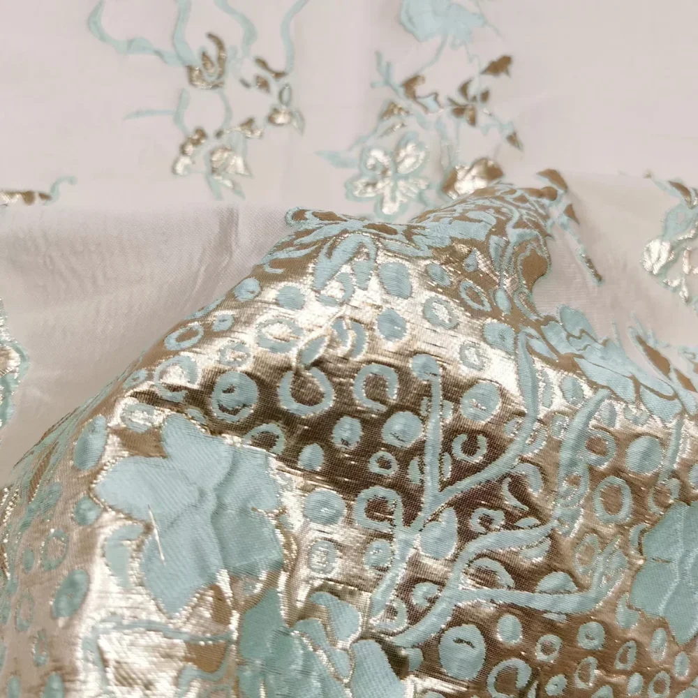 

Металлическая проволока, жаккардовая парчовая ткань для европейских брендов, модные костюмы, окрашенная ткань, ткань для шитья своими руками