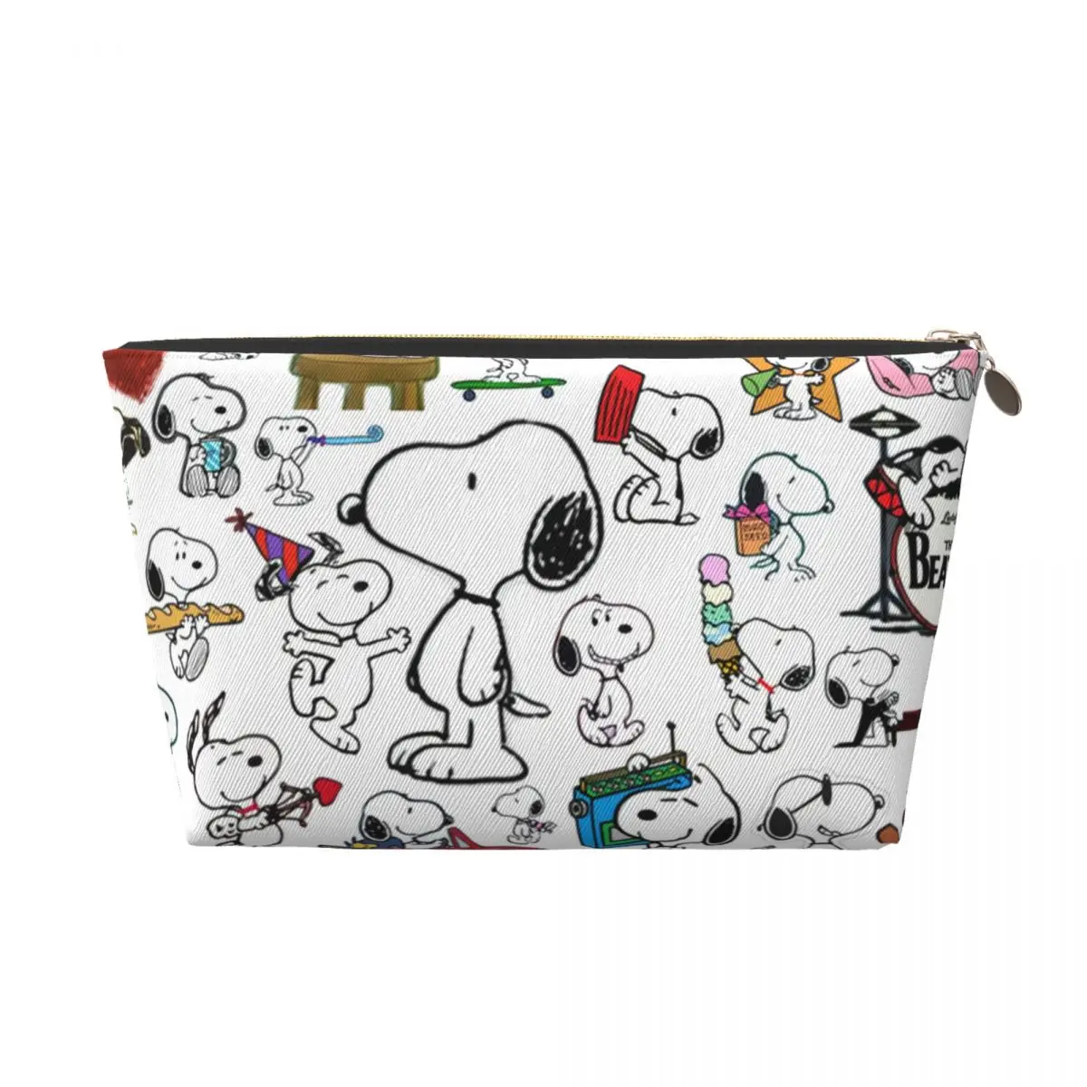 Custom Cute Snoopy Collage Travel Cosmetic Bag for Women Beagle Dog Toiletry Makeup Organizer Ladies Beauty Storage Dopp Kit