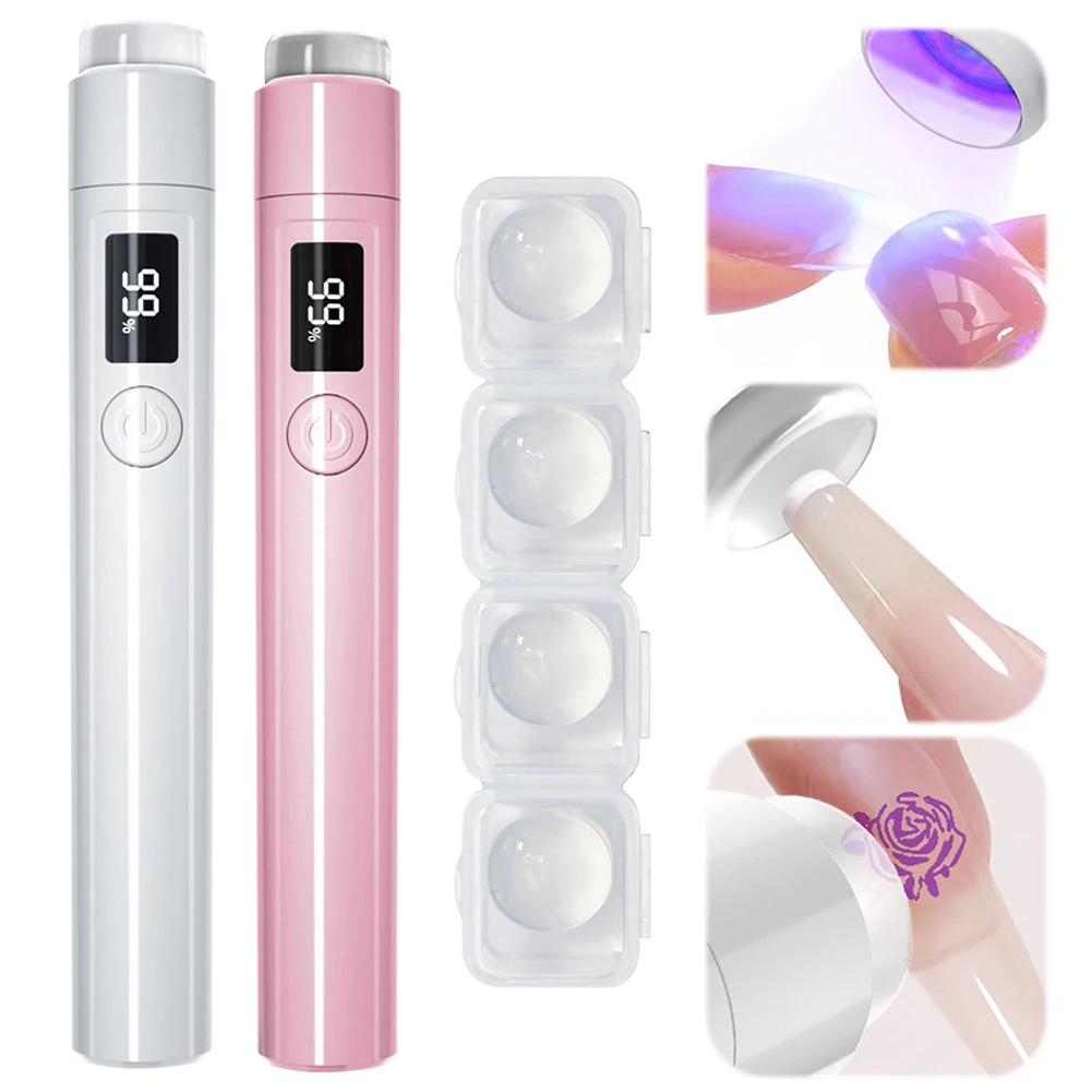 Handheld Nail Dryer Gel Lamp Small Nail Polish Fast Dry Mini Portable Adhesive Glue USB Led Lamp Manicure Tool UV Detector