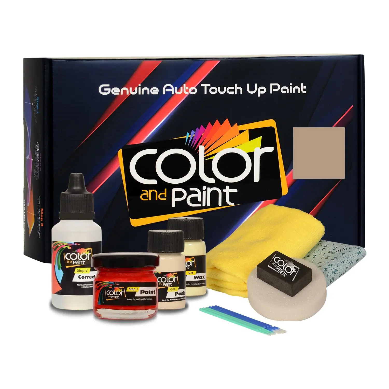 

Color and Paint compatible with Nissan Automotive Touch Up Paint - COCONUT BEIGE MET - ZCS - Basic Care