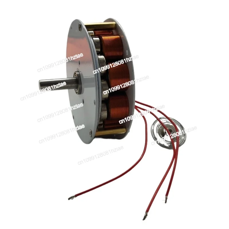 Мини-дисковый генератор 50 Вт-60 Вт, 100-650 об/мин, генератор с железным сердечником, сильный магнитный низкоскоростной многополюсный трехфазный генератор переменного тока