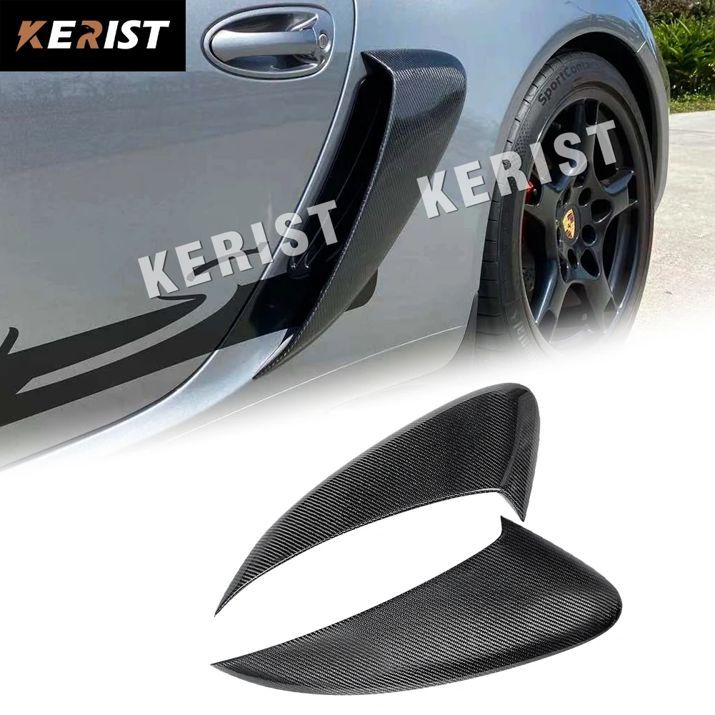 SIDE AIR INTAKE Carbon Fiber For Porsche 987 Cayman  Side Air Intake Duct Vent Glossy Fibre Finish Exterior Trim 2005-2011