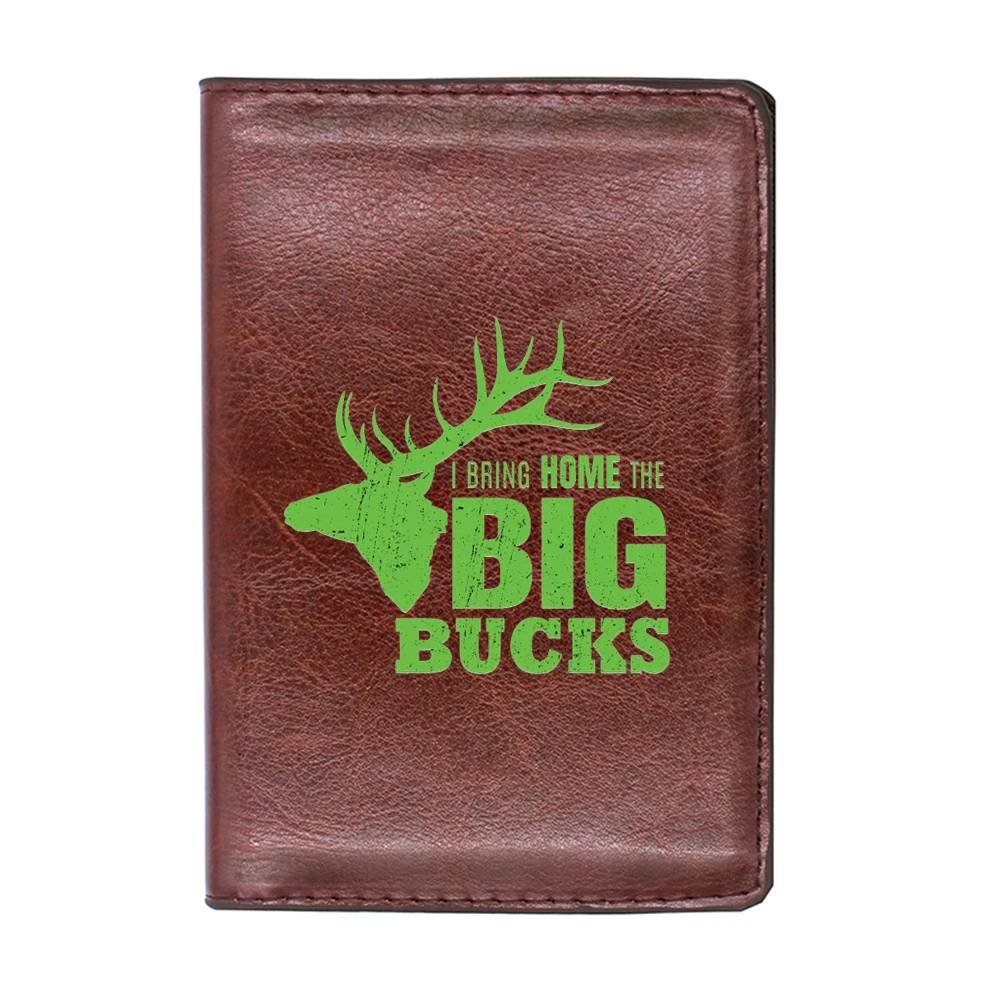 New arrivals Green Big Ducks design passport Cover Men Women Leather Slim ID Card Travel Holder Pocket Wallet Purse Money Case