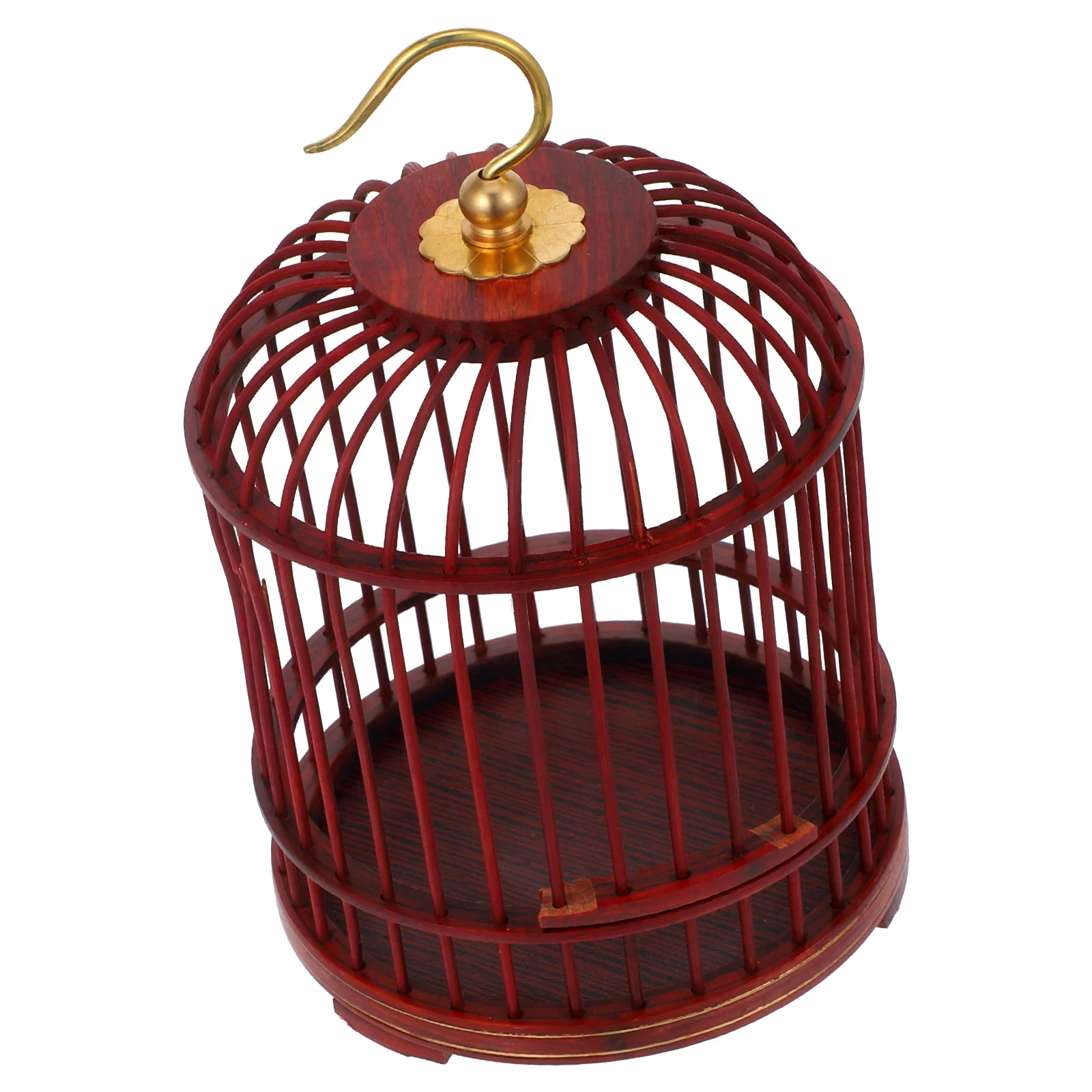 Wooden Pet Cage for Crickets Hamsters Birds Decorative Birdcage Dome Design Safety Lock Wood Metal Large Capacity