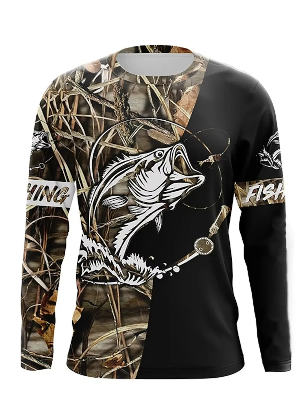 Harajuku American Hunting Camouflage 3D Print Sports Breatha Quick-dry Men's Women's Tshirt Outdoor Casual Parent-child Clothing