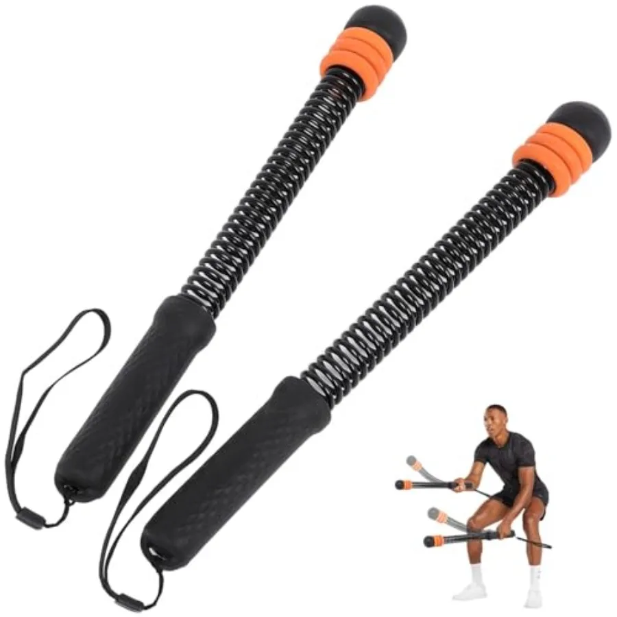 

Ropeless Battle Ropes - Workout Ropes for Home Gym Portable Battle Ropes with 3 Weight Rings for Full Body Workout Strength Bui