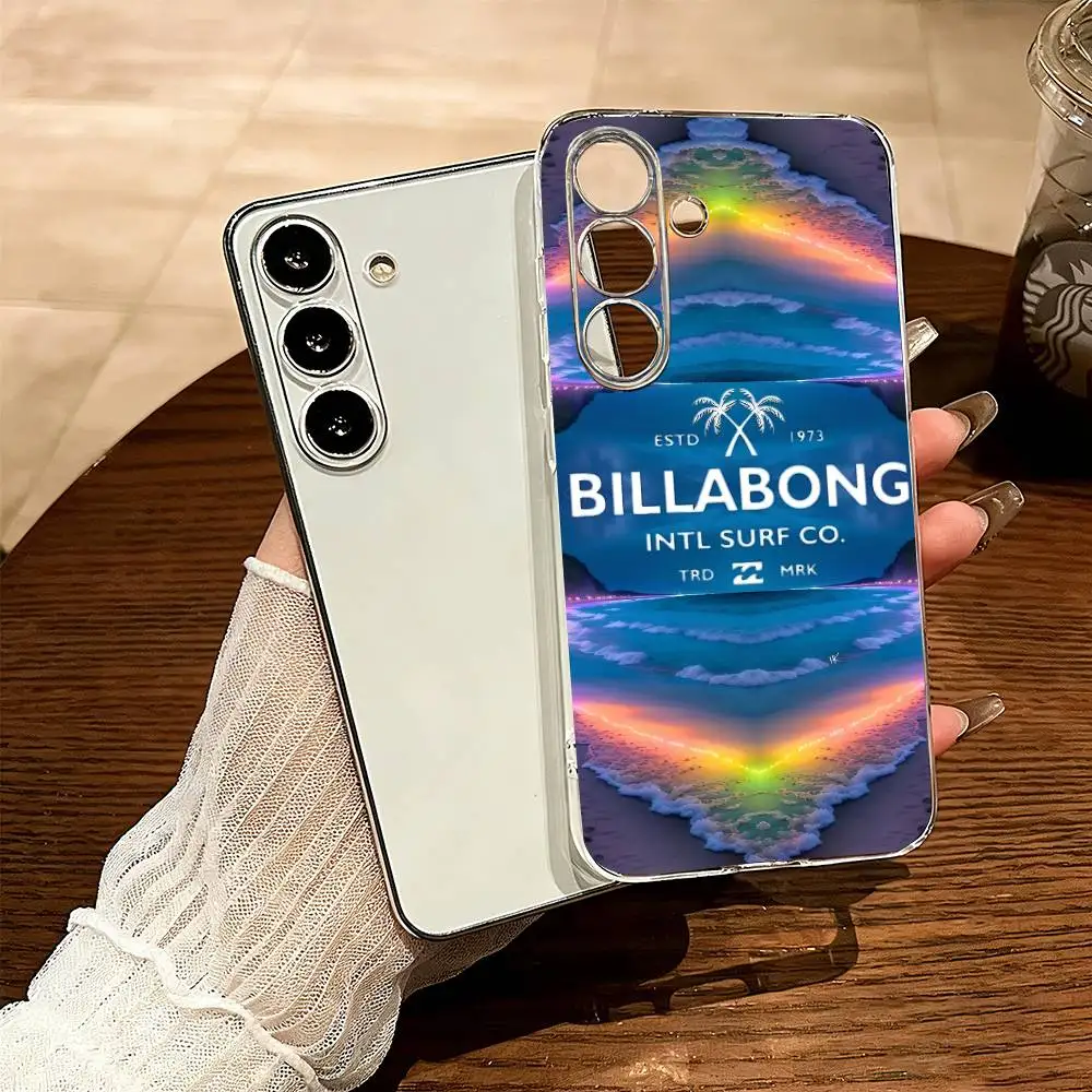 Capa de telefone B-Billabong Fashions para SamsungA10,12,20,21S,30,31,40,50,51,52,70,71, capa transparente