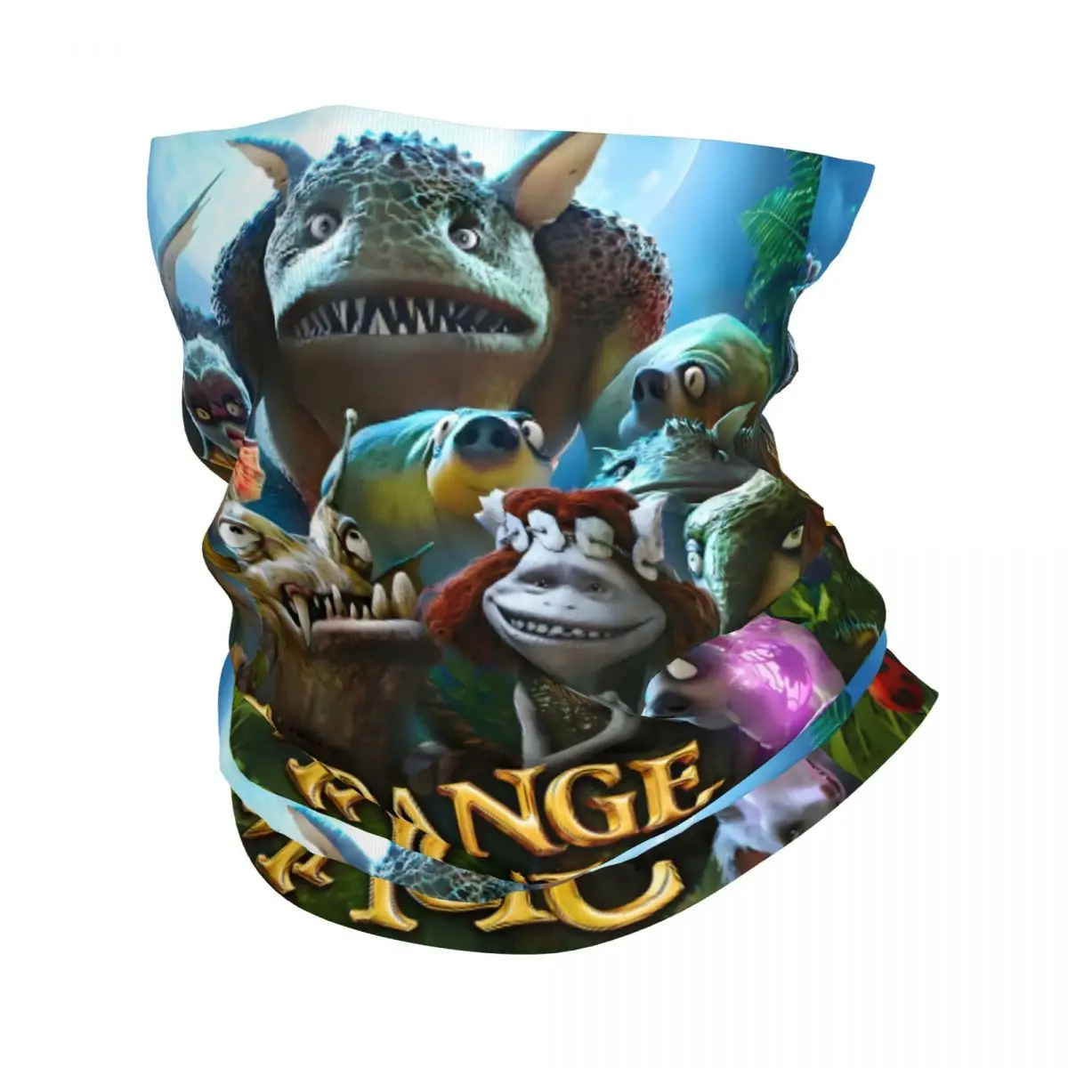 

Custom Anime Strange Magic Fantasy Film Bandana Neck Gaiter for Ski Camping Women Men Wrap Scarf Cartoon Cute Headband Warmer