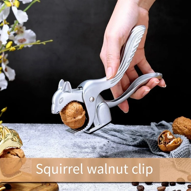 Hazelnut Nut Pliers Squirrel Shaped Walnut Pecan Nutcracker Sheller Sheller Kitchen Tools Shelling Pliers