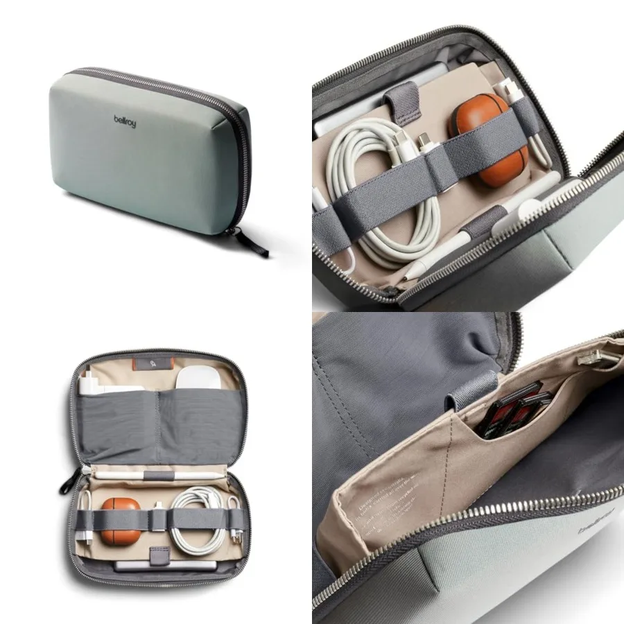 

Bellroy Tech Kit Tech Accessories Organizer Pouch, Zipper Closure Design, Stores Power Bank, Phone Charger, Cables and More, In