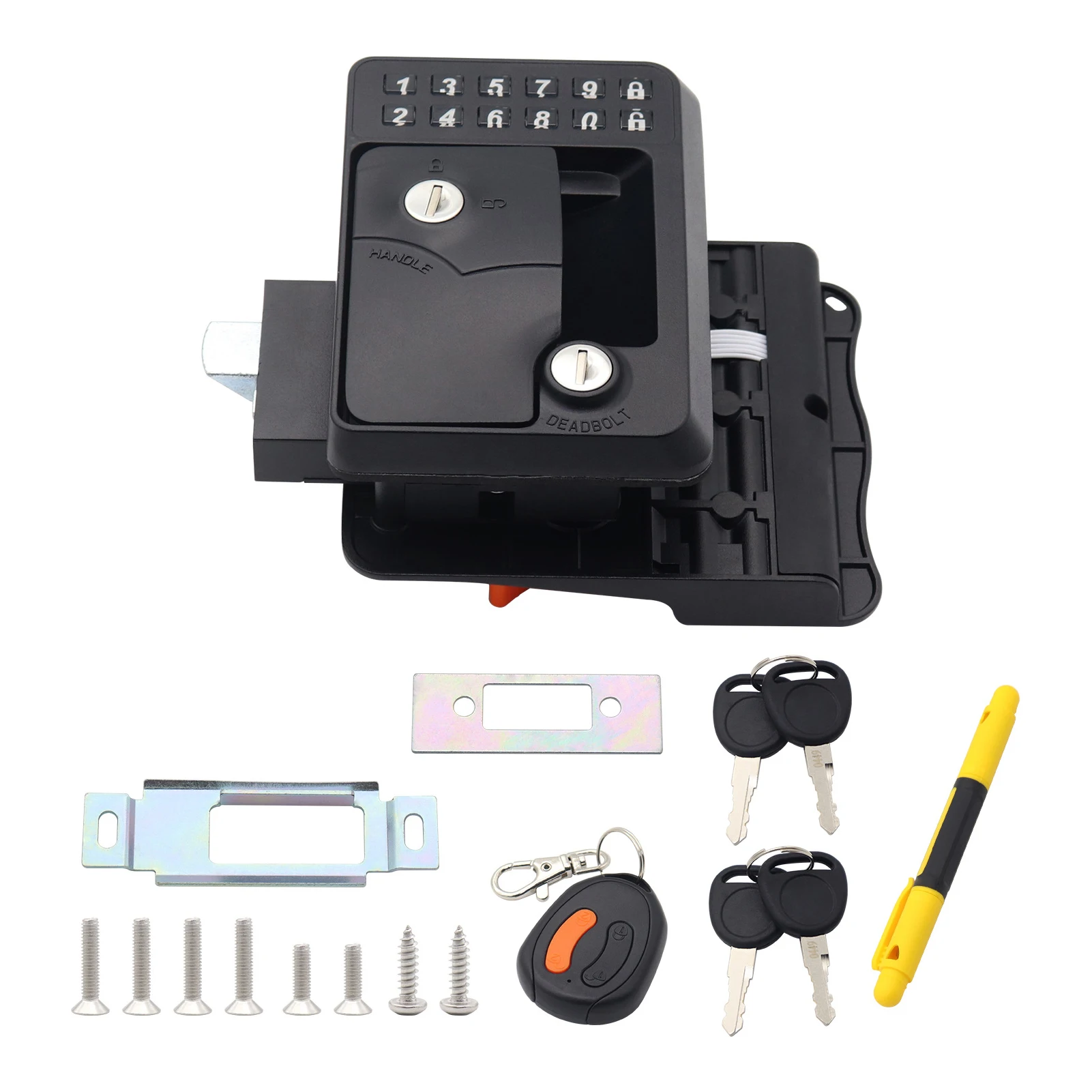 

RV Keyless Entry Door Lock With Deadbolt Backlit Keypad Lock Door Lock Easy Installation