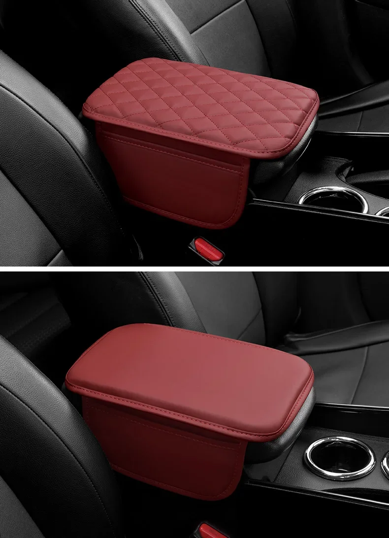 Car Interior Accessories Armrest Box Height Increase Pad Storage Bag Center Console Cover For Dodge Challenger Journey Ram