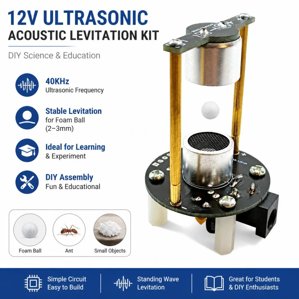 Ultrasonic Suspension Acoustic Suspension DIY Learning Kit Mini Acoustic Levitator 12V Scientific Education Experimental Product