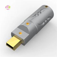 A47F-VIBORG Gold Plated MINI USB Type-C Connector Plug Jack Tail Socket Port MN08 MT08 For Hifi Audio DIY