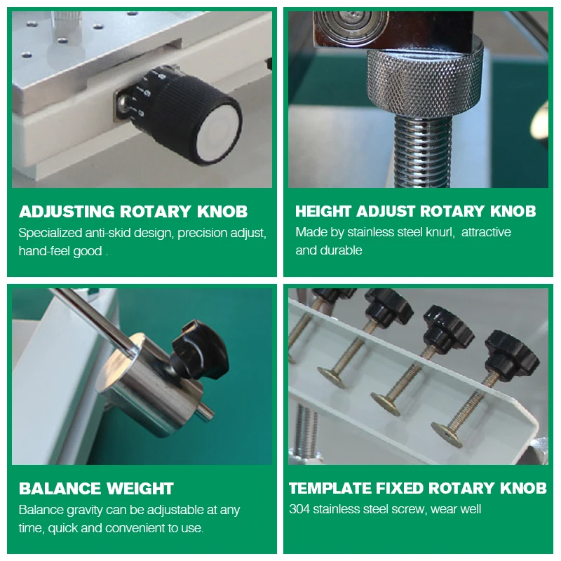 Máquina de serigrafía de plantilla de soldadura de tipo Manual de alta precisión, mesa de impresora de plantilla de pasta de soldadura Smt para línea de producción de PCB