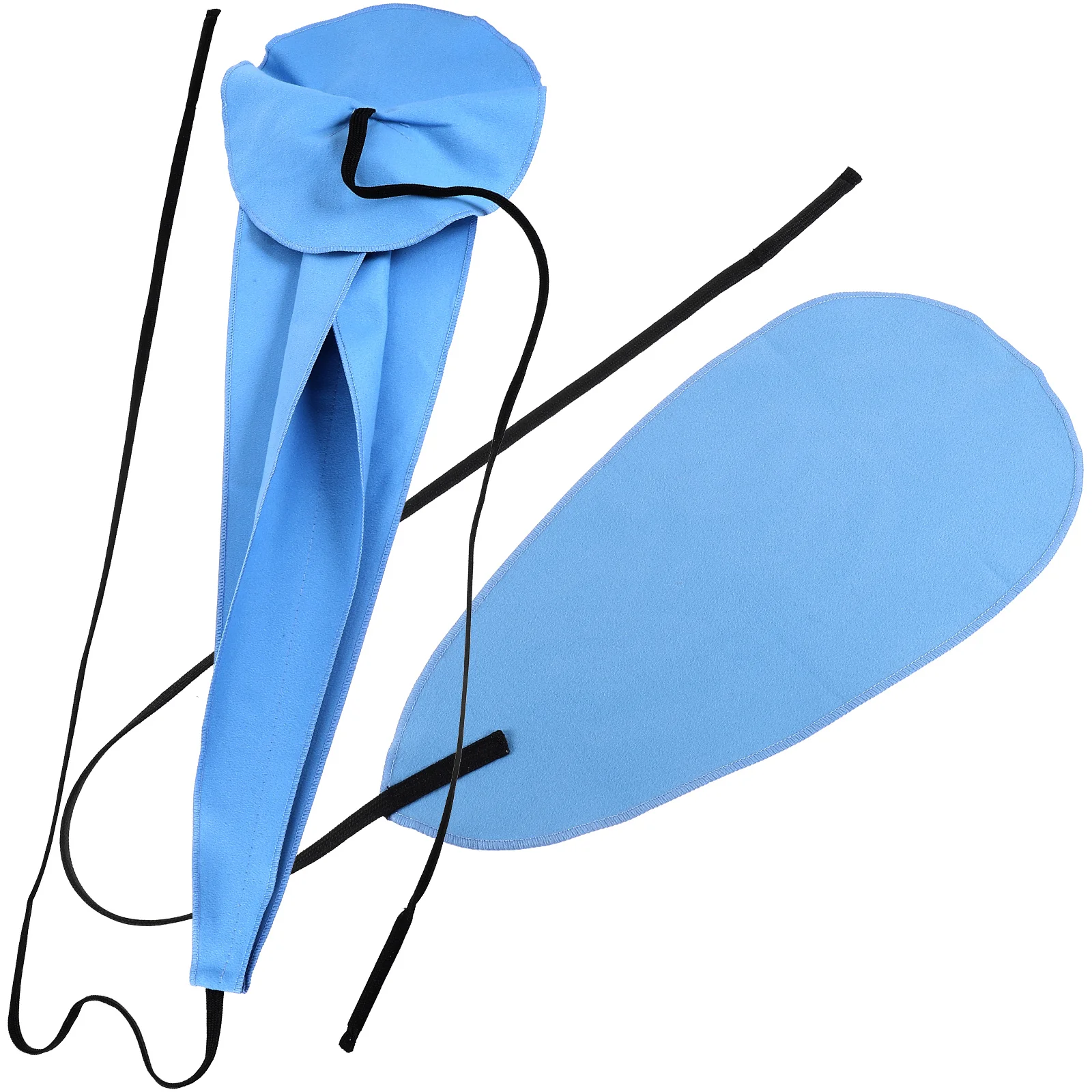 2 قطعة قماش تنظيف أزرق داكن لأدوات صيانة الساكسفون الناي الكلارينيت أدوات الموسيقى عملية قابلة لإعادة الاستخدام #5