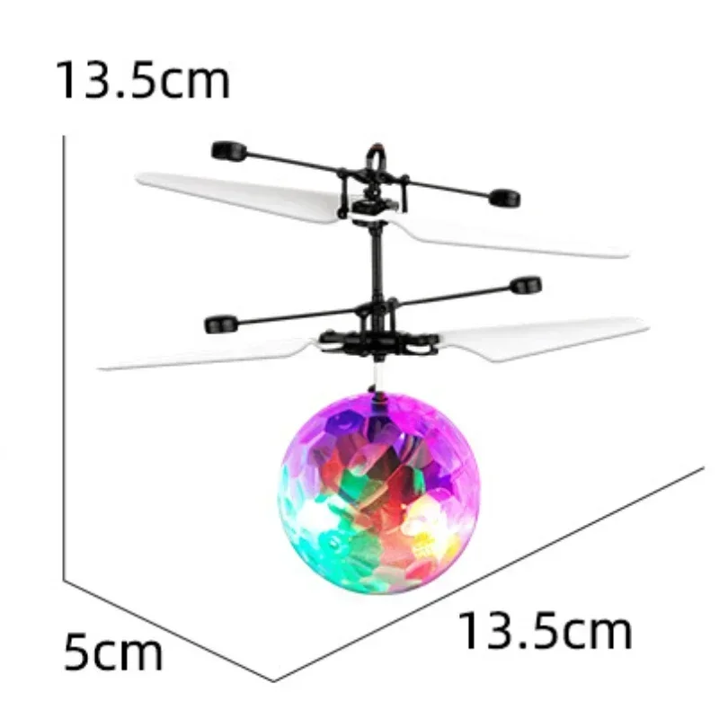 Charging Glow in The Dark Flying Balls for Kids Intelligence Aerocraft Suspension Gesture Remote Control Children Luminous Toys