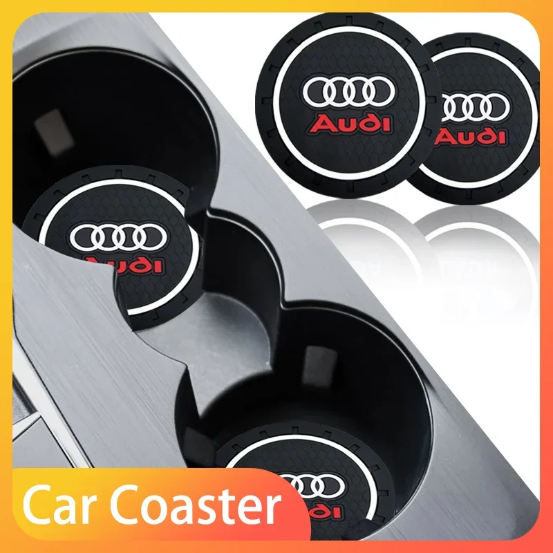 

2pcs Car Heat-resisting Coaster Silica Gel Water Cup Slot Dirt Pad For Audi B9 B8 B7 B5 B6 A1 A7 A8 Q2 Q3 Q5 Q7 A3 8P 8V 8L A5