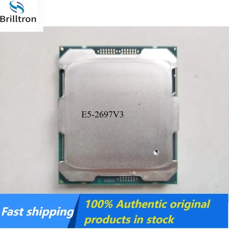 1PCS Xeon E5-2697V3 14 cores 32 threads 2.1GHz,CPU in stock, fast shipping.