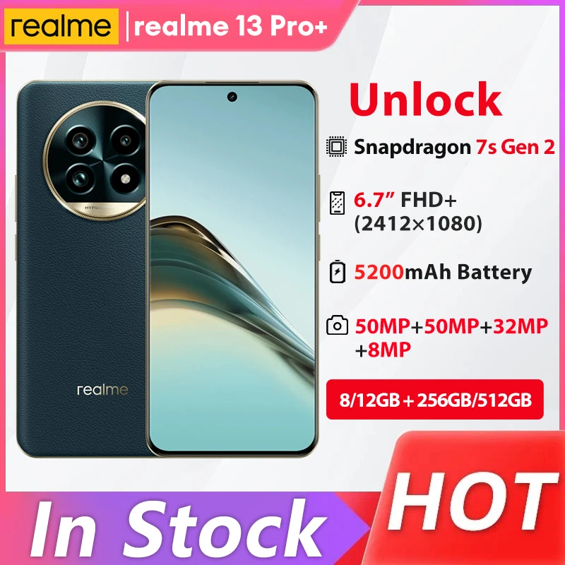 Original Realme 13 Pro Plus 50MP Camera Snapdragon 7s Gen 2 6.7 