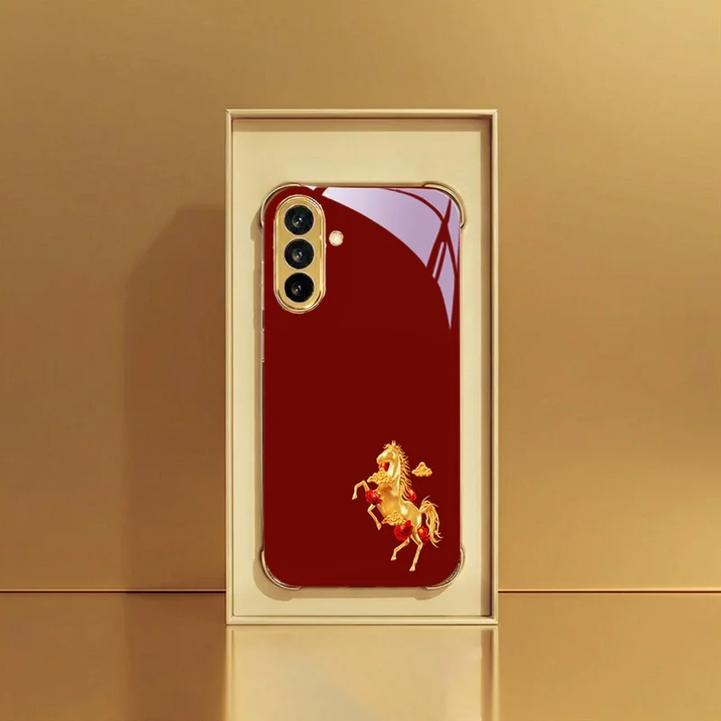 The high-end fashionable Jinjun Tapatengyun pattern phone case is suitable for Samsung Galaxy S26/S26+/S26 Ultra/S25/S25+/S25