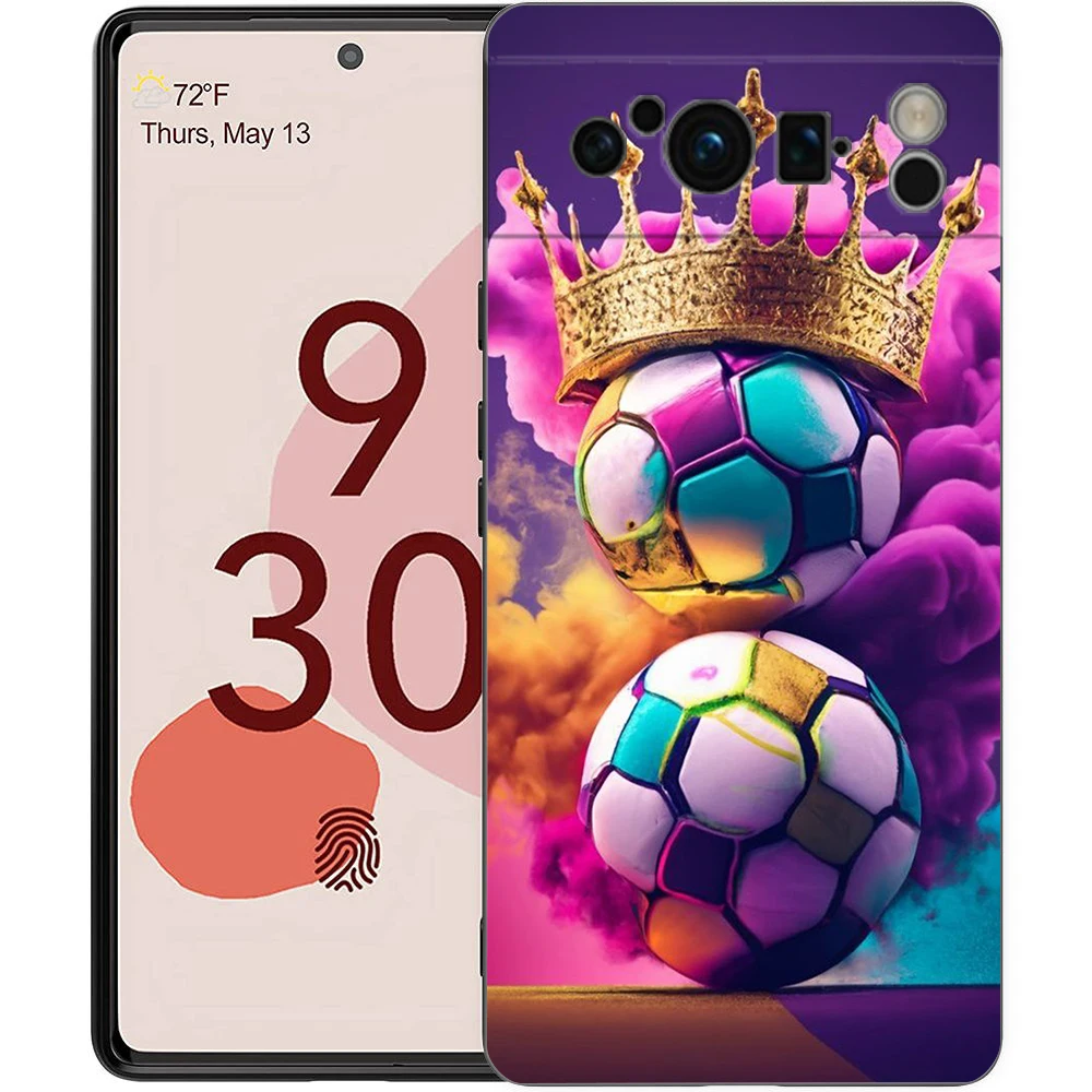 Football Footy Soccer Phone Case Cover for Google Pixel 9 8 7 6 7A 6A Pro Shockproof Soft TPU 9 Pro XL Shell Capas Fundas - view 4