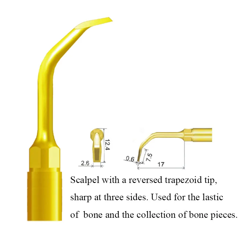 VVDental Piezosurgery Bone Cutting Tips Kit Compatible With Woodpecker And Mectron Dental Surgical Tools