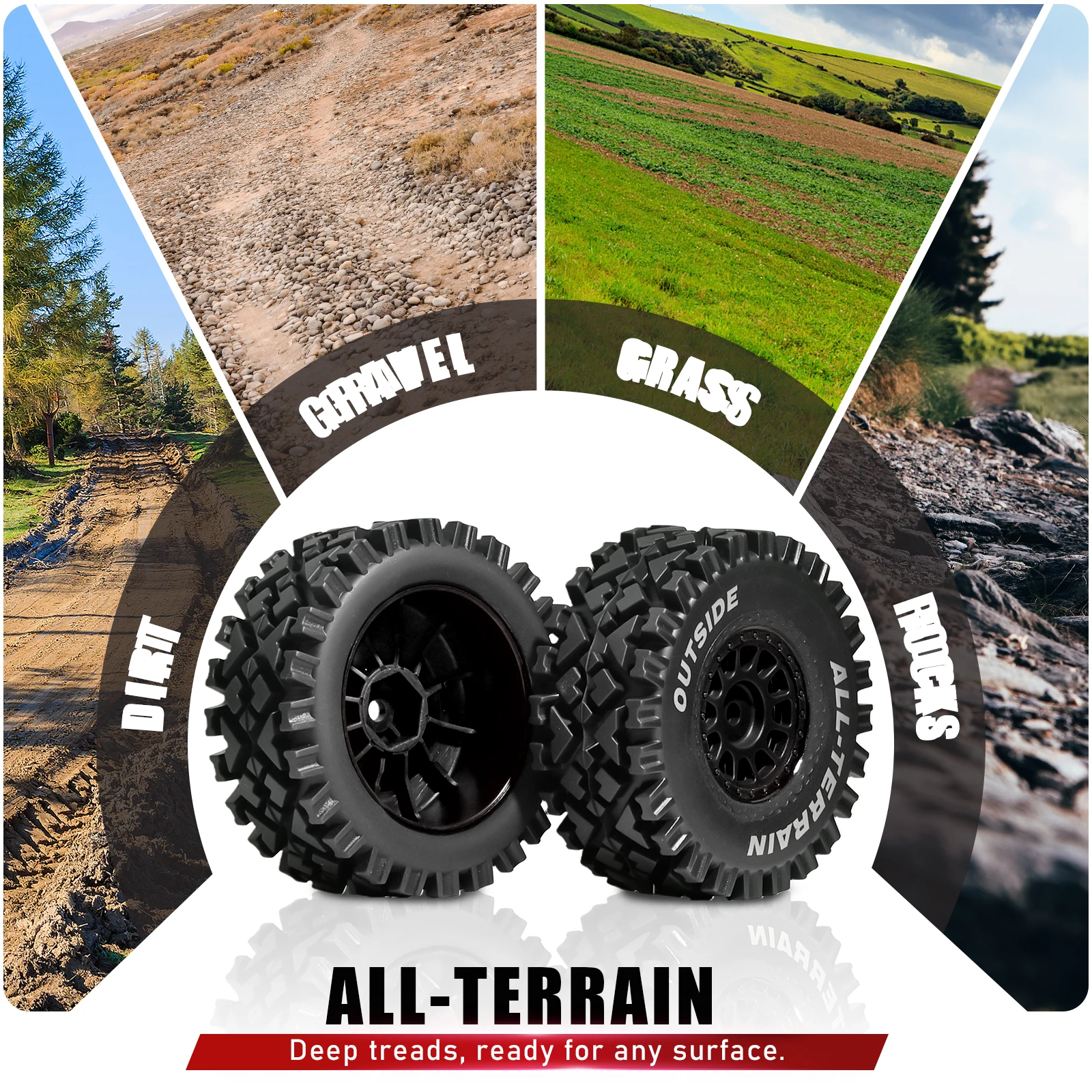 4 neumáticos y llantas para mo - Wheel Rim Rc reseña y precio