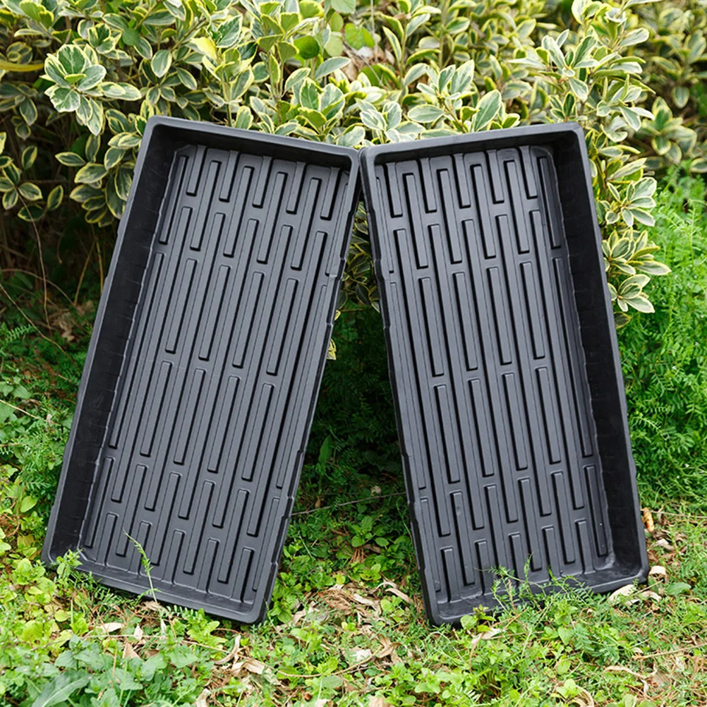 

3 Pcs Seedling Tray Non porous Grow Trays Indoor Plant Starter Growing Strong Durable Gardening Agriculture Greenhouse