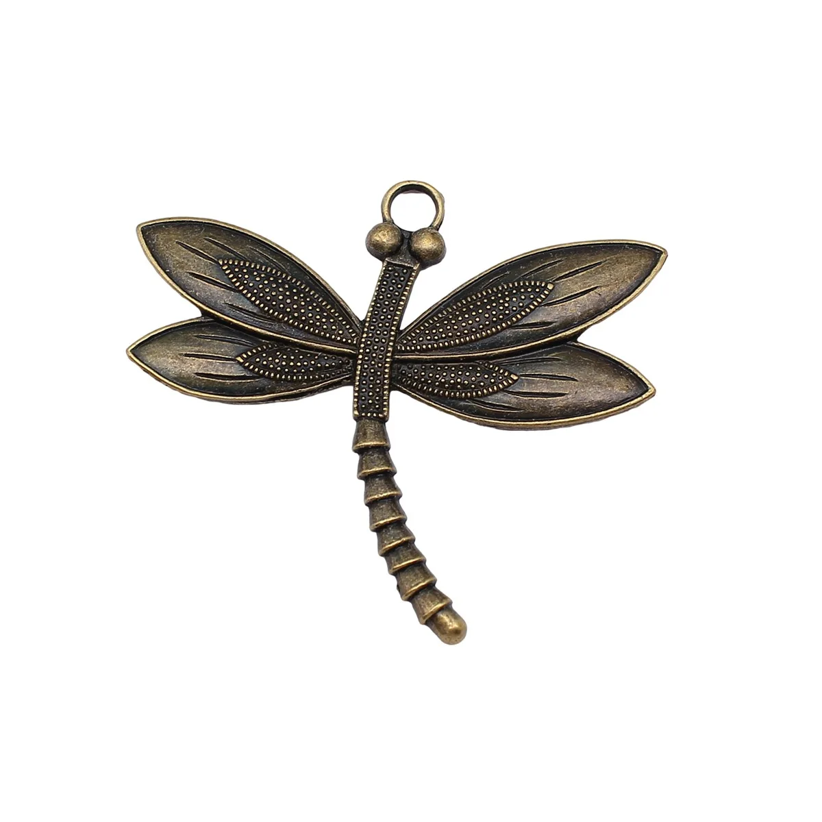 WYSIWYG 2pcs 67x59mm 2 Colors Dragonfly Charms Pendant For DIY Jewelry Making Handmade Jewelry Craft Findings