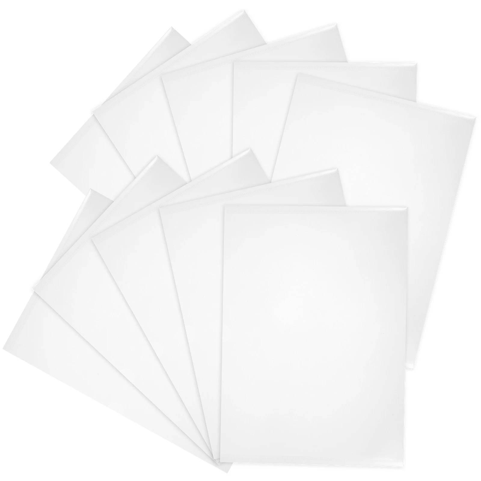 

10pcs A4 Protector Transparent Plastic Document Folder Paper Document Folder Storage Sleeve Office Study ganizer