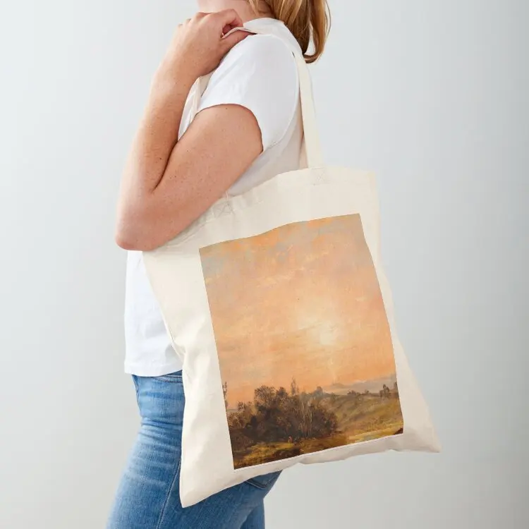 

John Constable Hampstead Heath looking towards Harrow (1) Tote Bag Shopper reusable shopping bags tote bag men