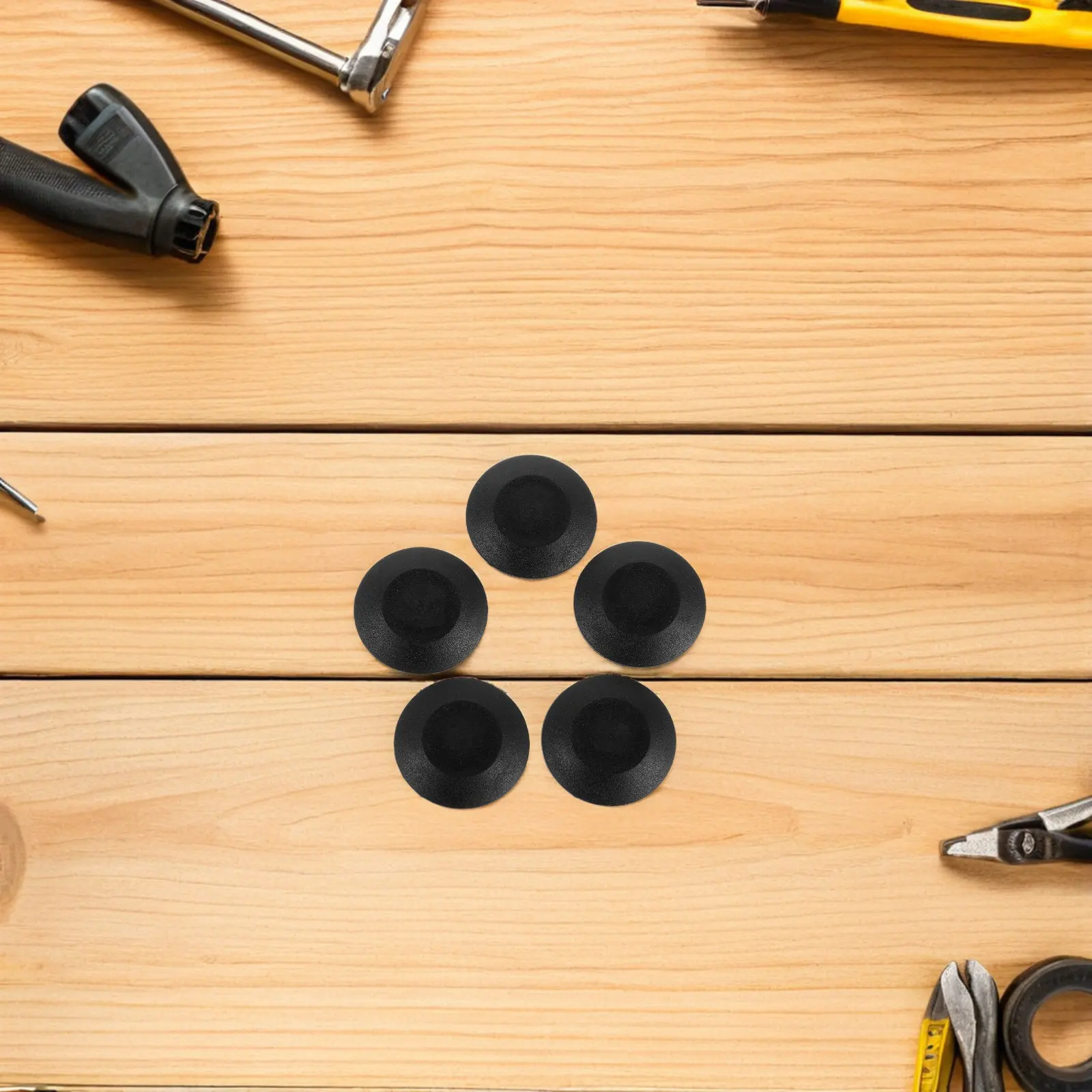 50Pcs Black Rubber Automotive Hole Plugs Round PVC Stopper Covers Car Door Sealing Guard Body Panel Round Hole Seal