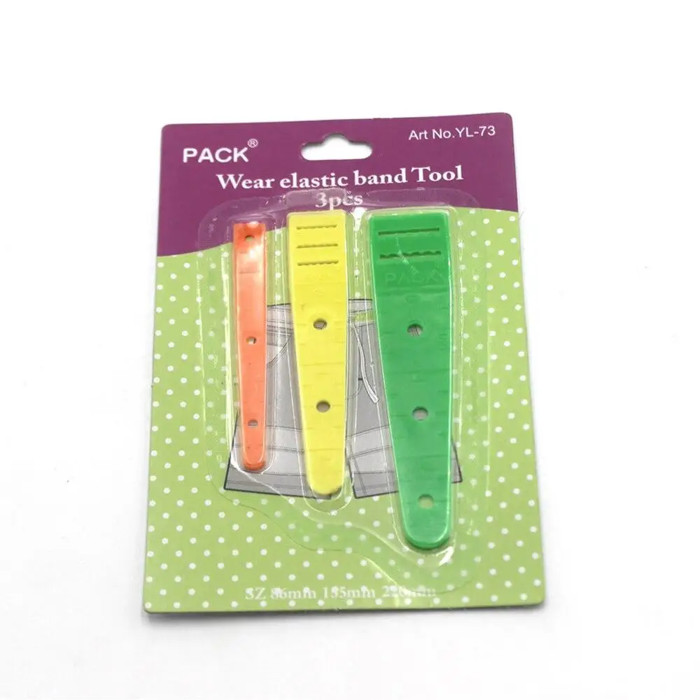 3 Sizes Plastic Elastic Glides Guides Threaders Wear Elastic Band Tool DIY Needleworking Clothing Sewing Accessories Patchwork