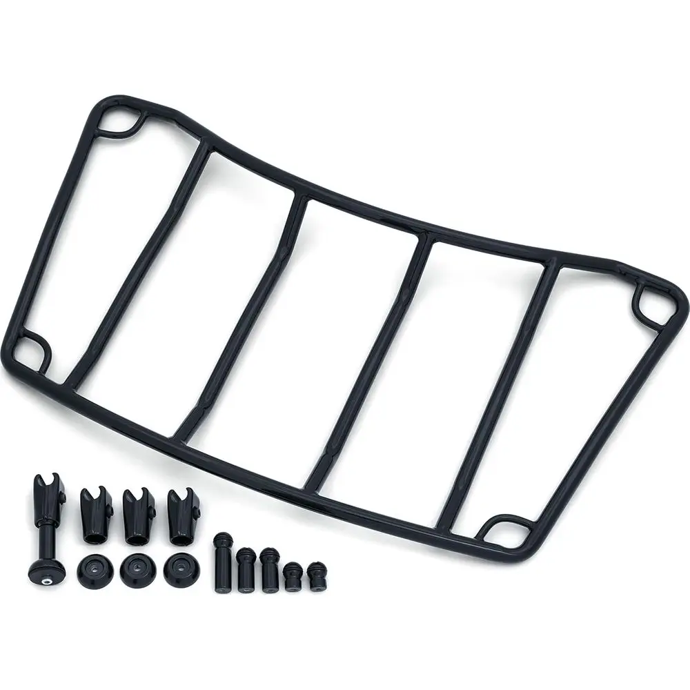 Adjustable Multi-Rack Storage System with Loops for Motorcycles, Gloss Black