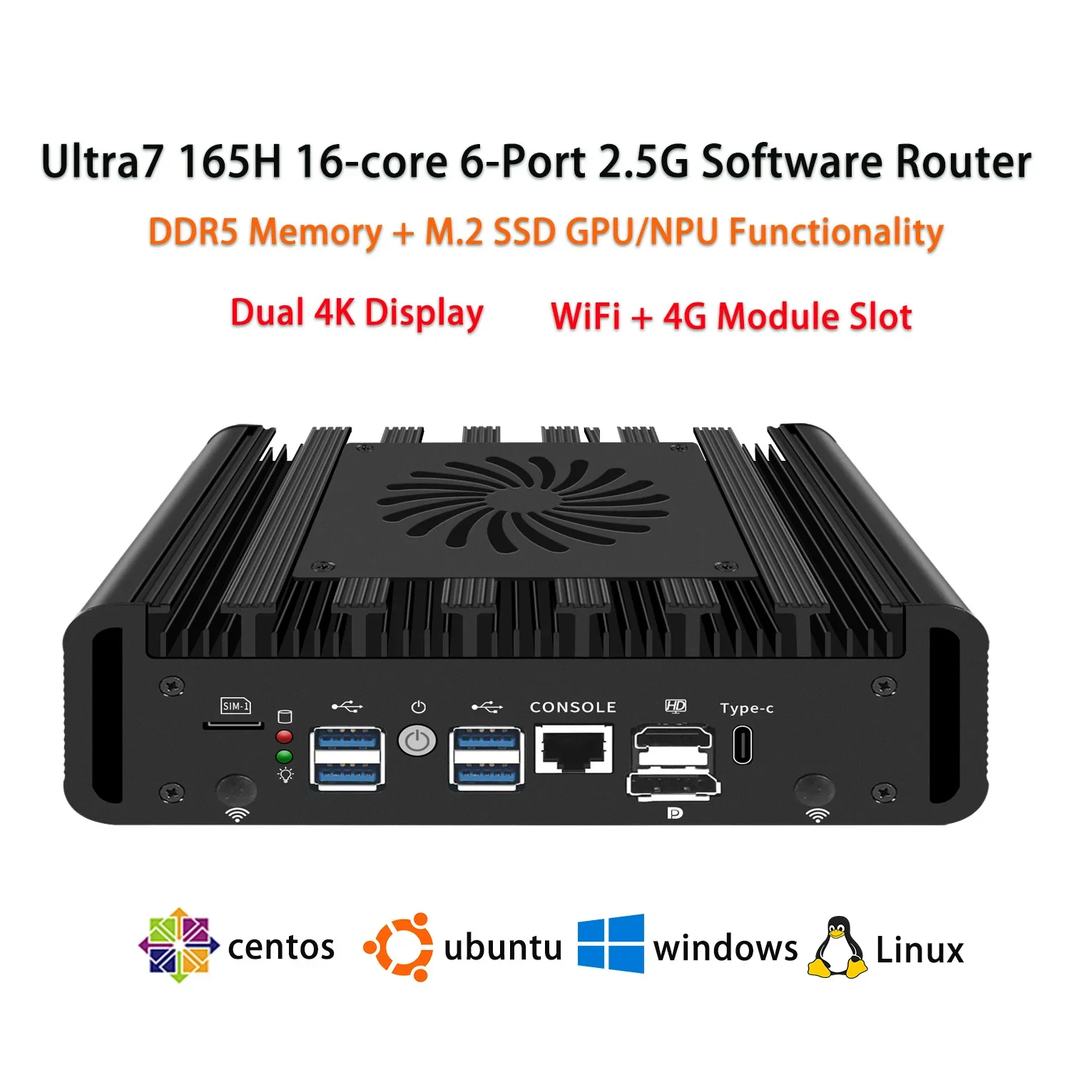 SZBOX H31F Soft Router 2.5G i226 6*LAN PC Mini Industrial Tanpa Kipas OPNsense VPN Server pfSense ESXi Perangkat Firewall Router