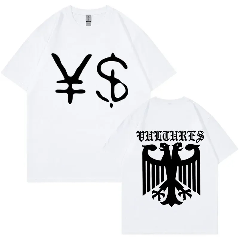 Kanye West Ye Ty Dolla Sign YS Vultures T Shirt Men's Women Vintage Hip Hop Rap T Shirts High Quality Cotton Fashion T-shirt Y2K image 4