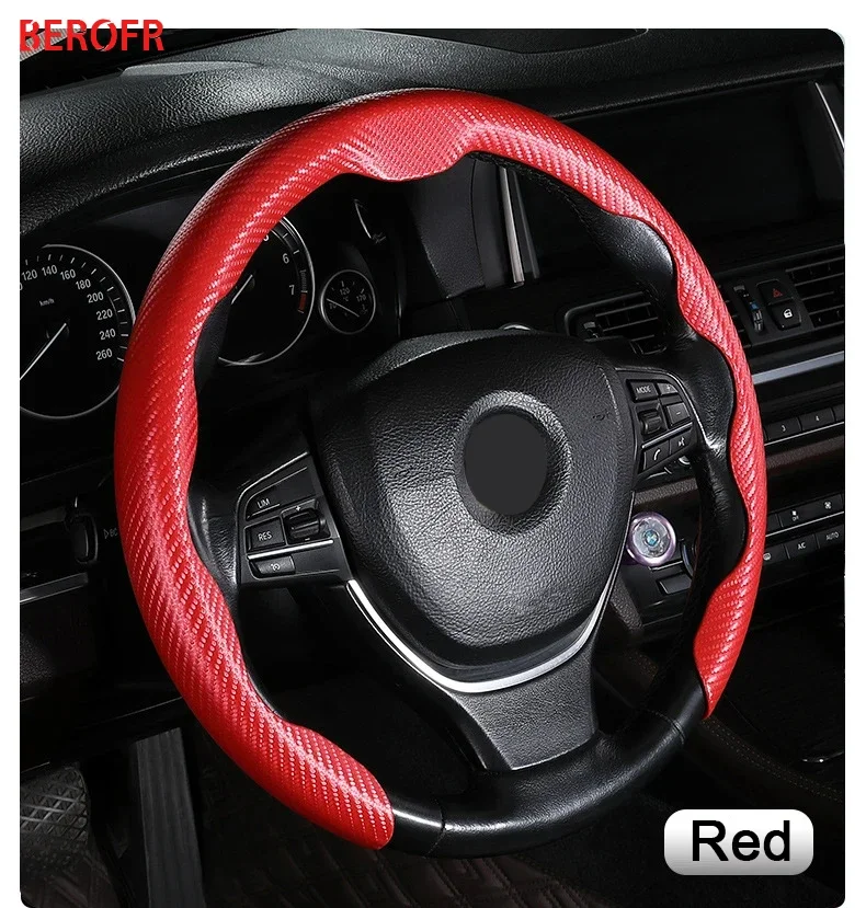 Genuine Leather Car Steering Wheel Cover Ultra-thin Breathable 38cm For Nissan Qashqai Juke X-Trail T31 T32 Altima Rogue