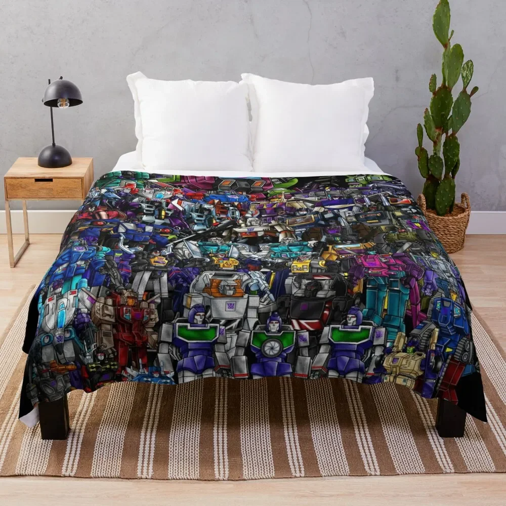 G1 Decepticons Throw Blanket Thermals For Travel Decorative Beds Blankets