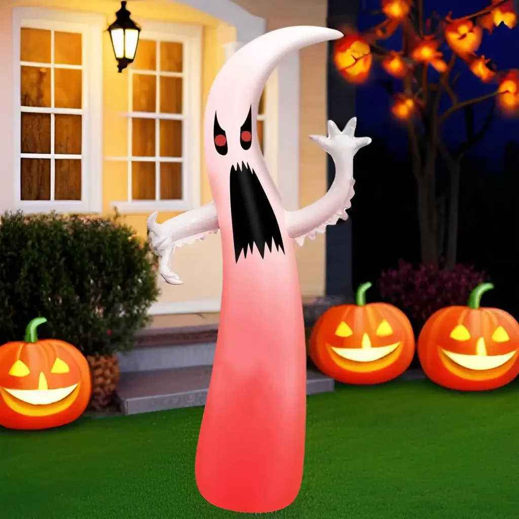 

New PVC Halloween Ghost LED Light Inflatable Air Model Outdoor Decoration Skeleton Props