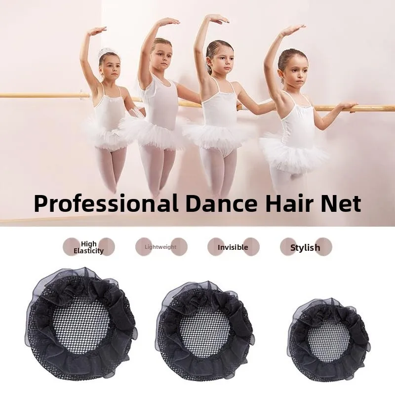 

Invisible Hairnet Women's Dance Bun Headband Child's Puffball Hairnet Sweet Sle Hair Accories Fly Blue Valley Brand