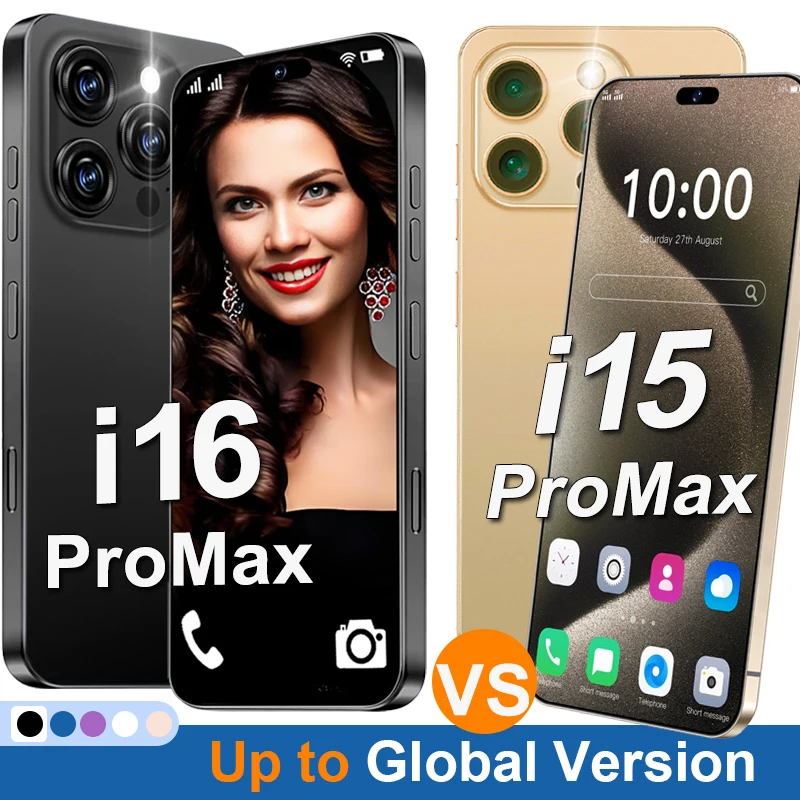 Unlock i16ProMax Vs i15ProMax Smartphone for Android,6.9