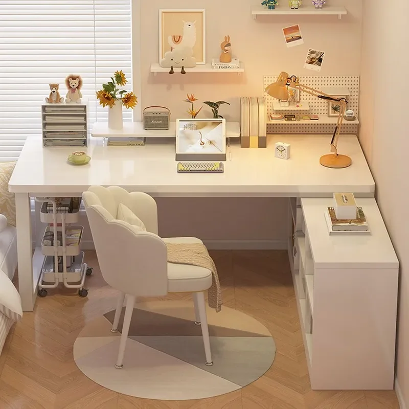for Bookshelf Corner Desk Living Room Writing Desk Corner Computer Desk Bedroom Household Bookcase Simple Corner Table