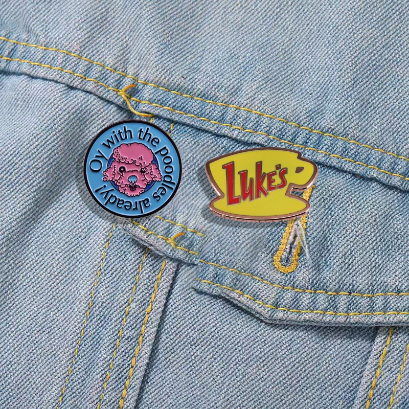 Classic TV Series Gilmore Girls Pin Badge Fashion Lapel Pin Women's Brooch Coat Shirt Sweater Jewelry Accessories Friend Gift