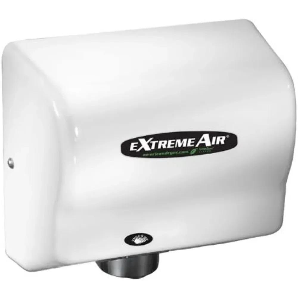 ABS Cover High-Speed Automatic Hand Dryer, 10-12 Second Dries, 100-240V, 1,500W Maximum Power, 50/60Hz, White