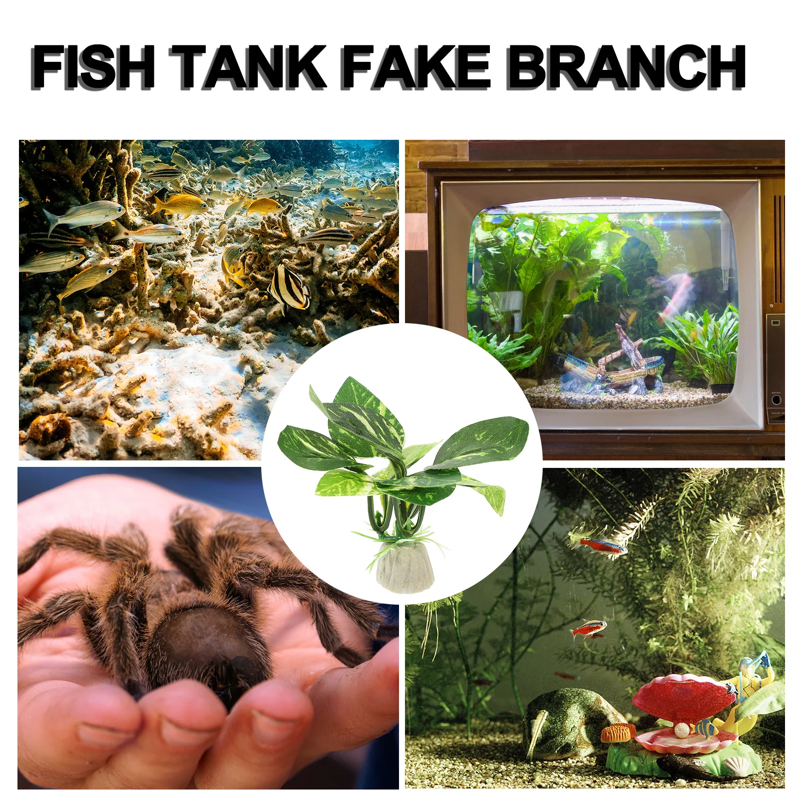 

10Pcs Simulation Aquarium Plants Plastic Artificial Fish Tank Decorations Realistic Lifelike Fake Plant Decor Aquarium Plants