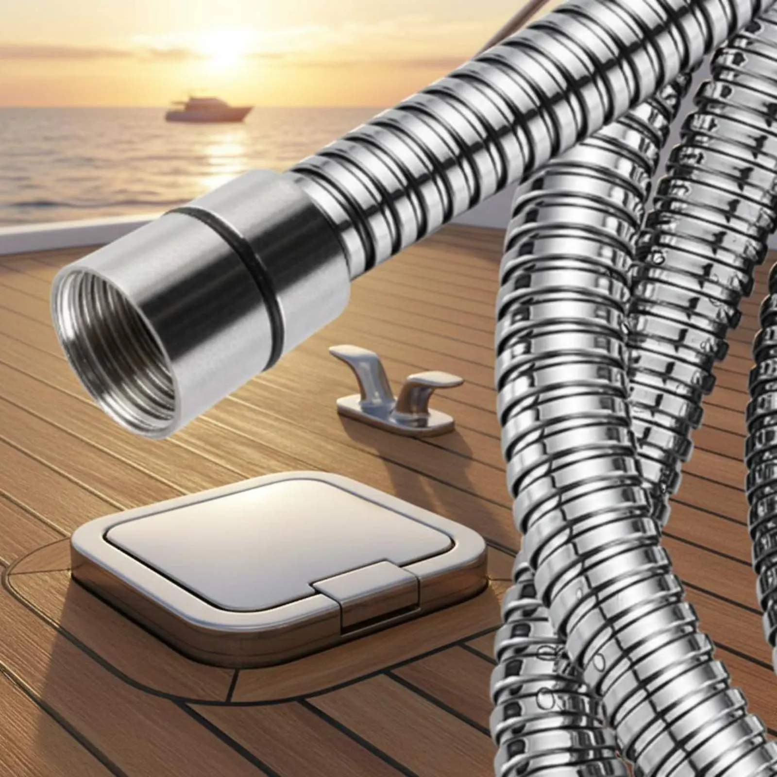 

Recessed Stern Shower Kit Flush Mount Stern Shower Pressurized Spray for Yacht Owners, Outdoor