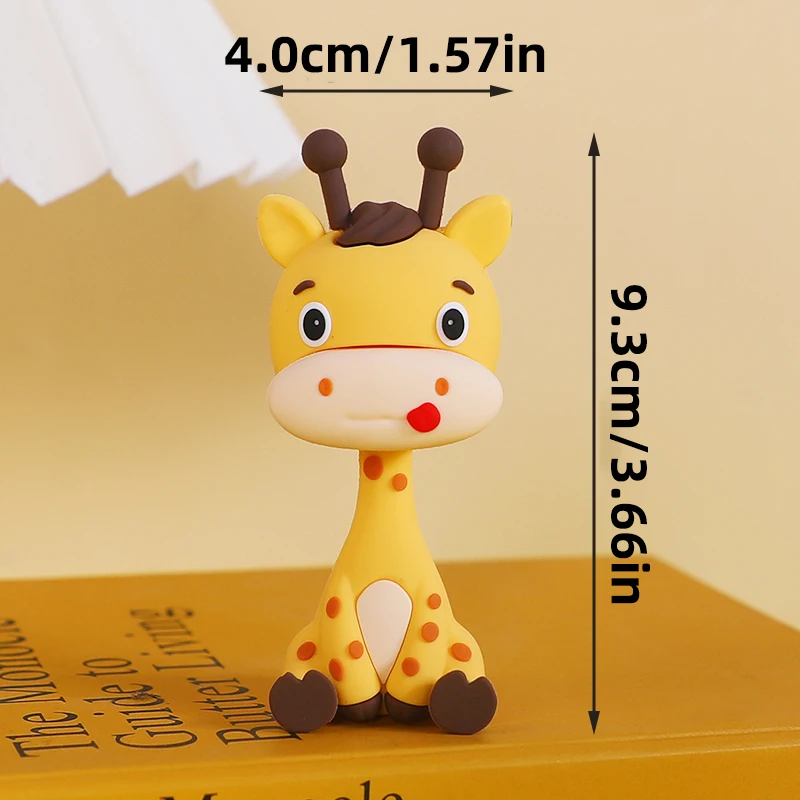 Waldkuchen-Dekoration, Dschungel, Eichhörnchen, Igel, Sika-Hirsch, Pilz, Blätterstumpf für Kinder, alles Gute zum Geburtstag, Tortenaufsatz Wild One – Detail 16