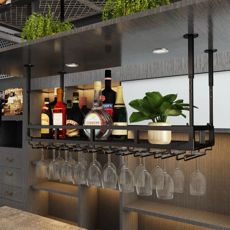 Rak botol anggur gantung Eropa terbalik